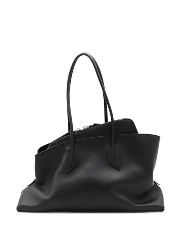 The Attico Medium La Passeggiata Leather Shoulder Bag