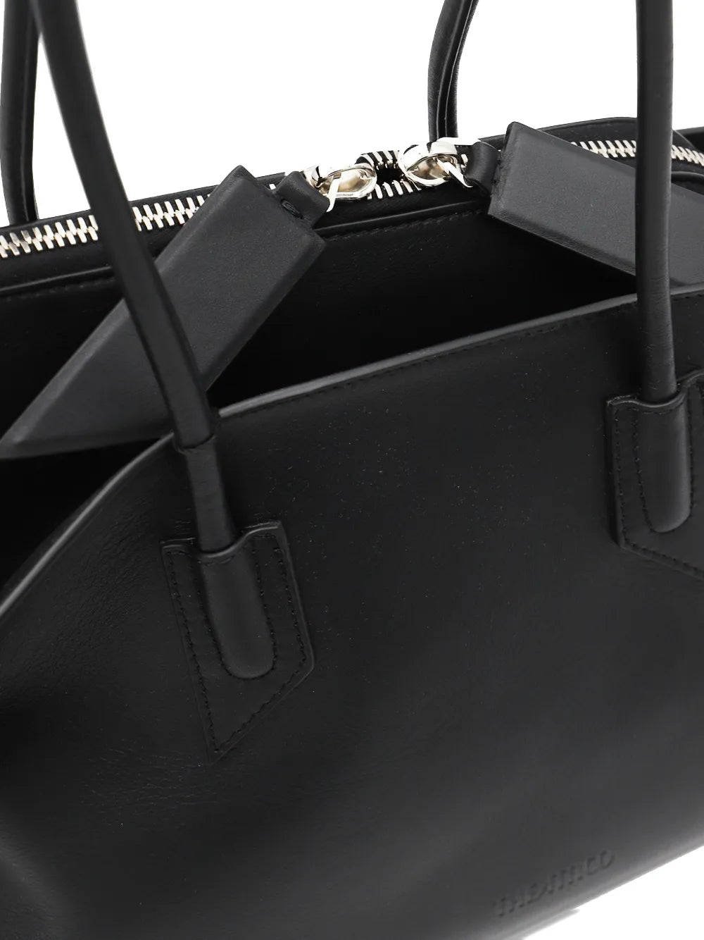 The Attico Medium La Passeggiata Leather Shoulder Bag