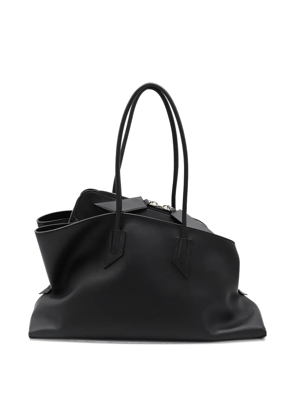 The Attico Medium La Passeggiata Leather Shoulder Bag
