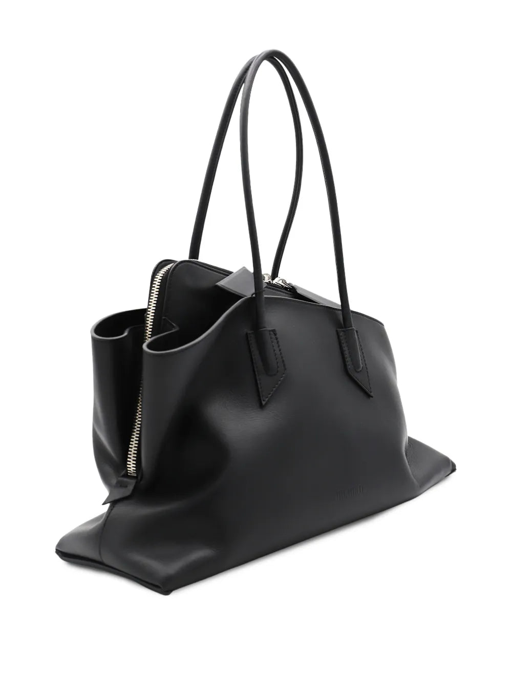 The Attico Medium La Passeggiata Leather Shoulder Bag