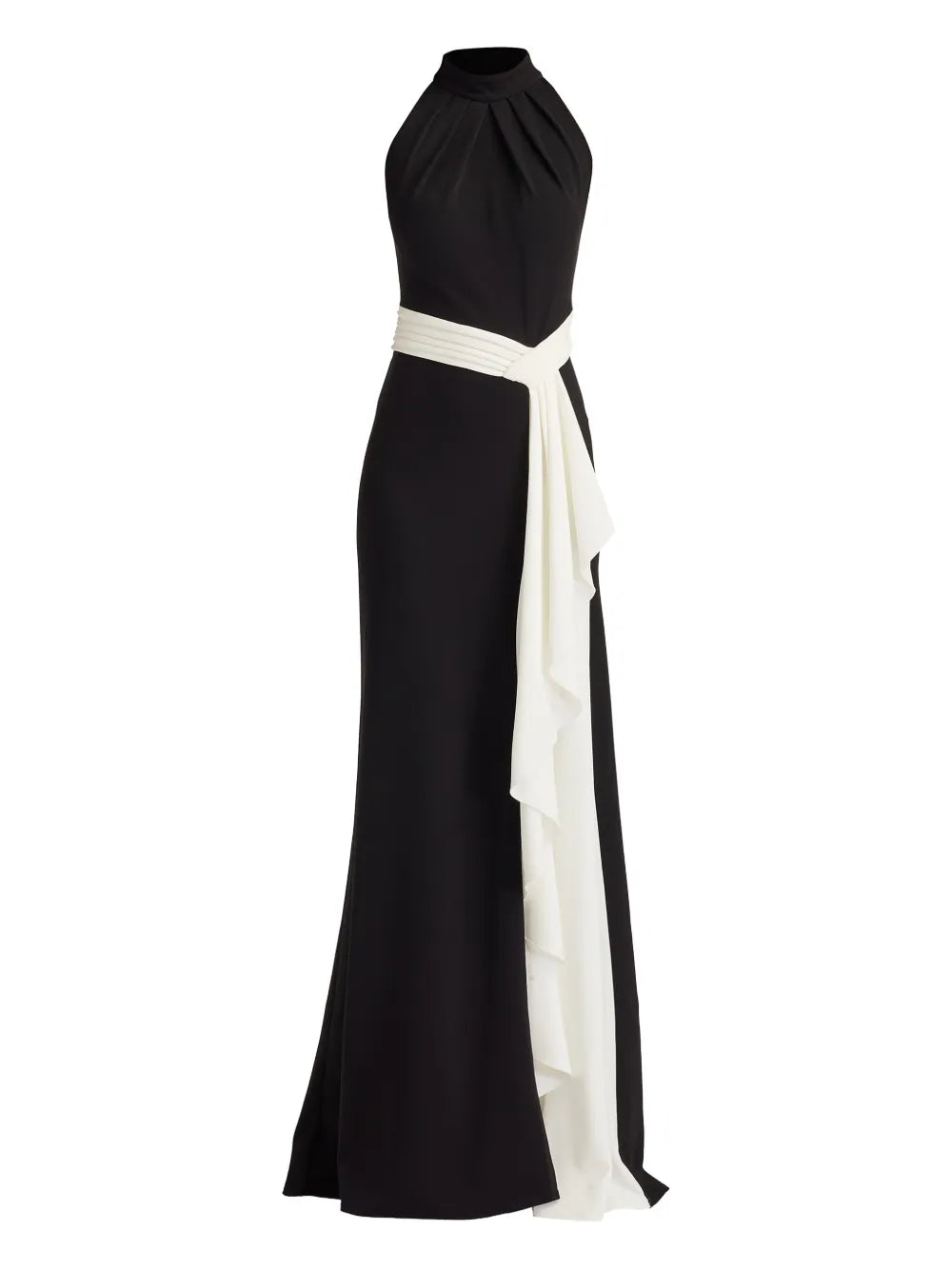 Tadashi Shoji Halterneck Draped Gown