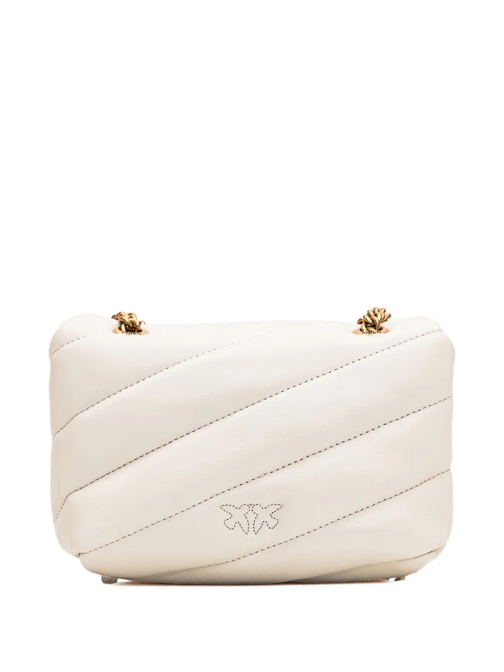 Pinko Love Birds Buckle Quilted Shoulder Bag