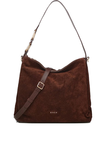 Biasia Suede Shoulder Bag