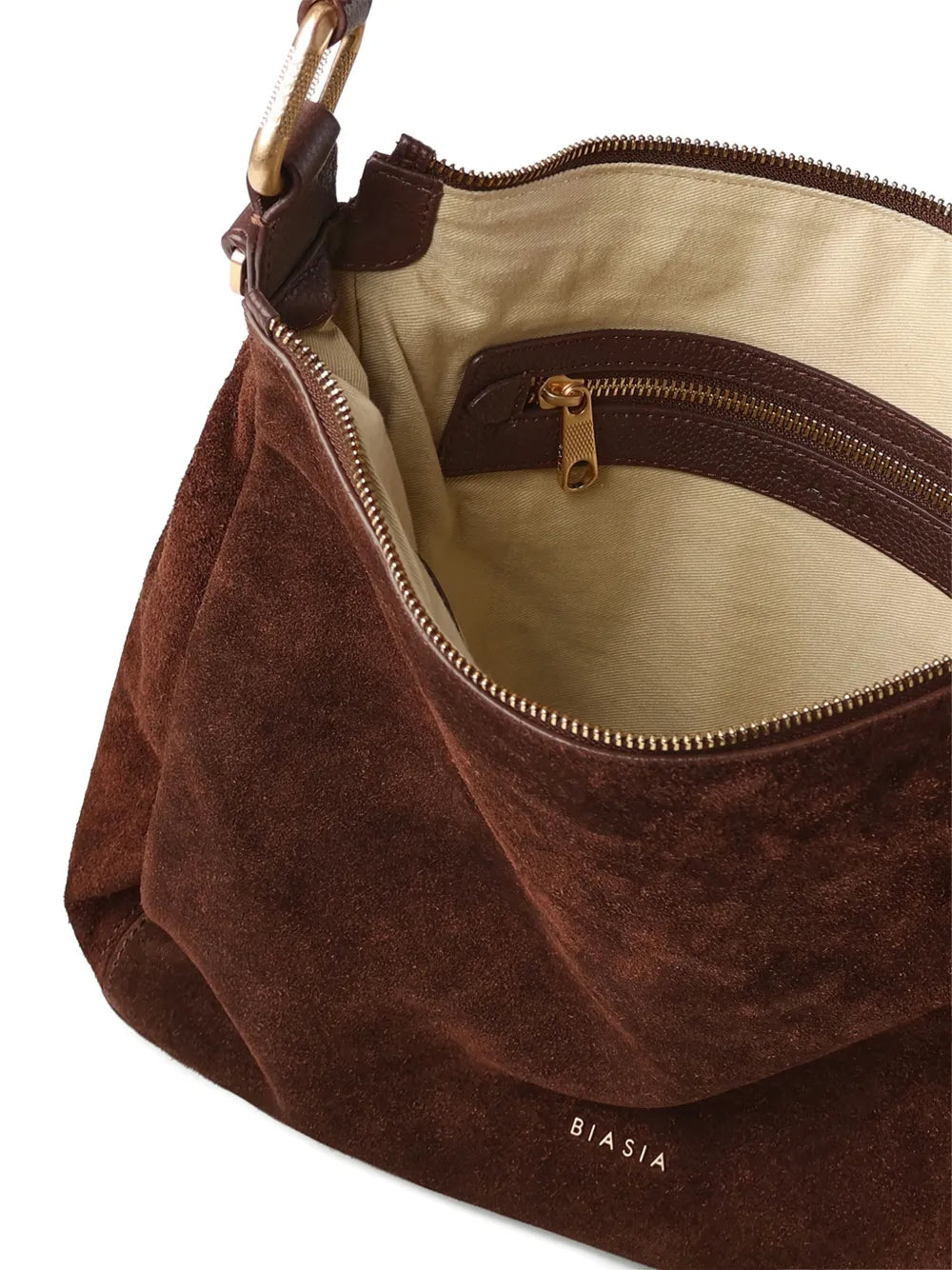 Biasia Suede Shoulder Bag