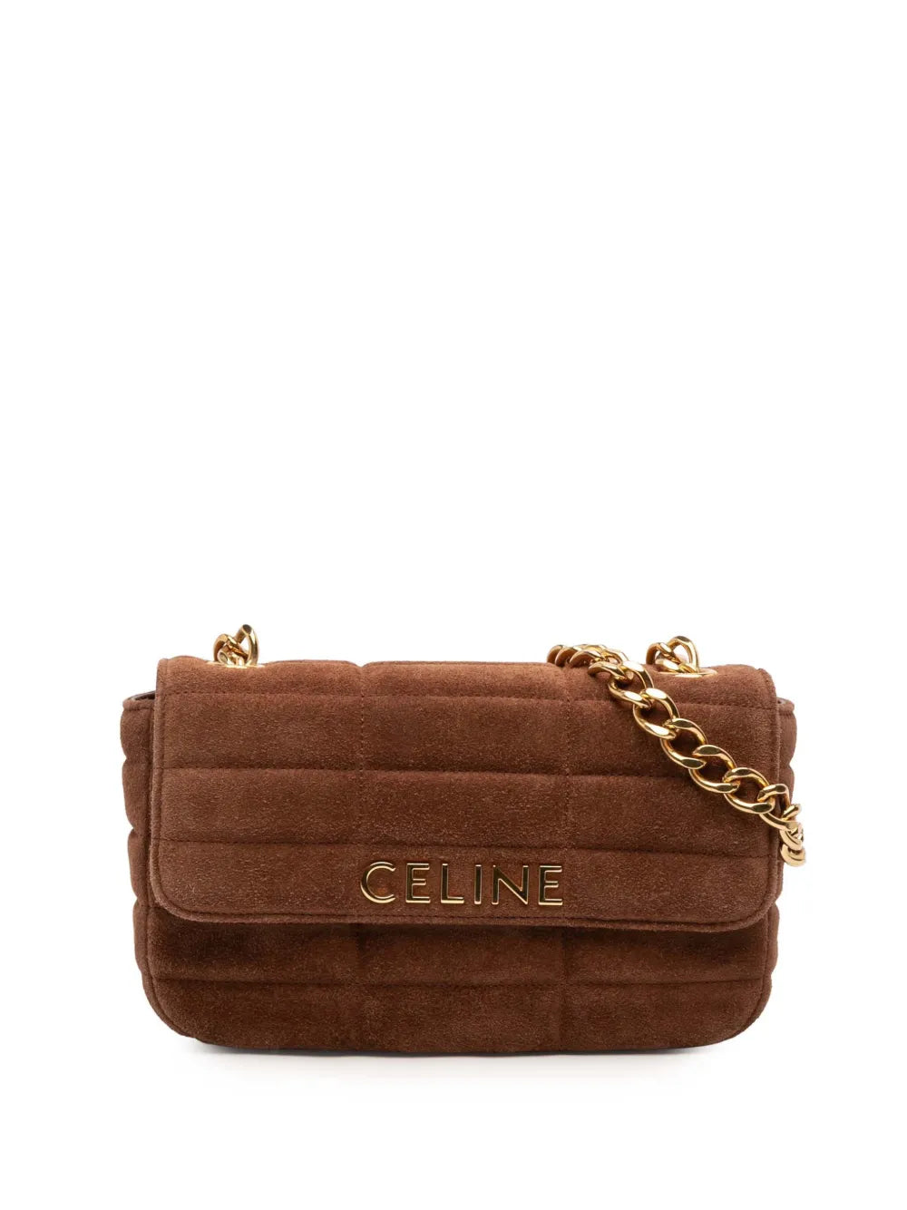 Celine Pre Owned 2023 Suede Monochrome Shoulder Bag