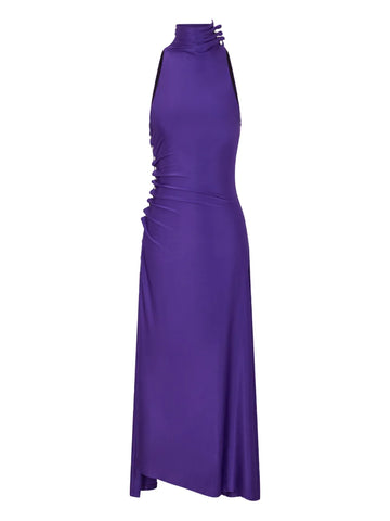Rabanne Draped Snap Fastening Midi Dress