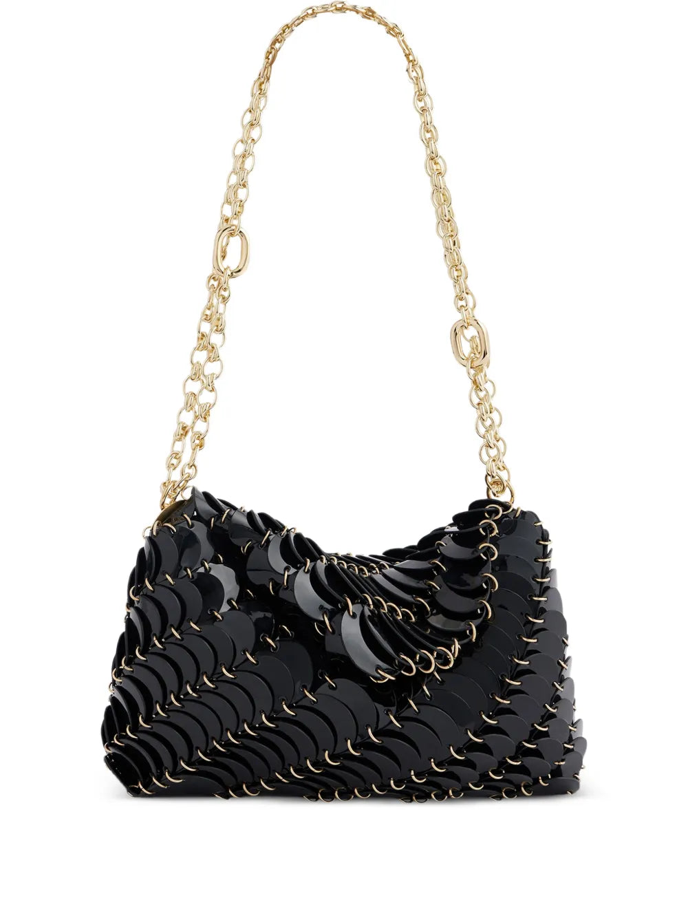 Rabanne Patent Paco Leather Shoulder Bag
