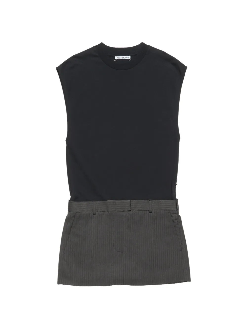 Acne Studios Cotton Panelled Mini Dress