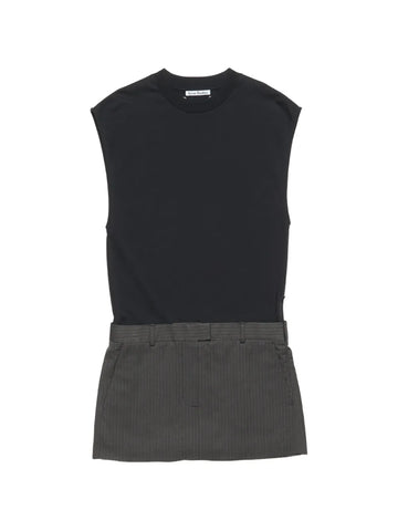 Acne Studios Cotton Panelled Mini Dress