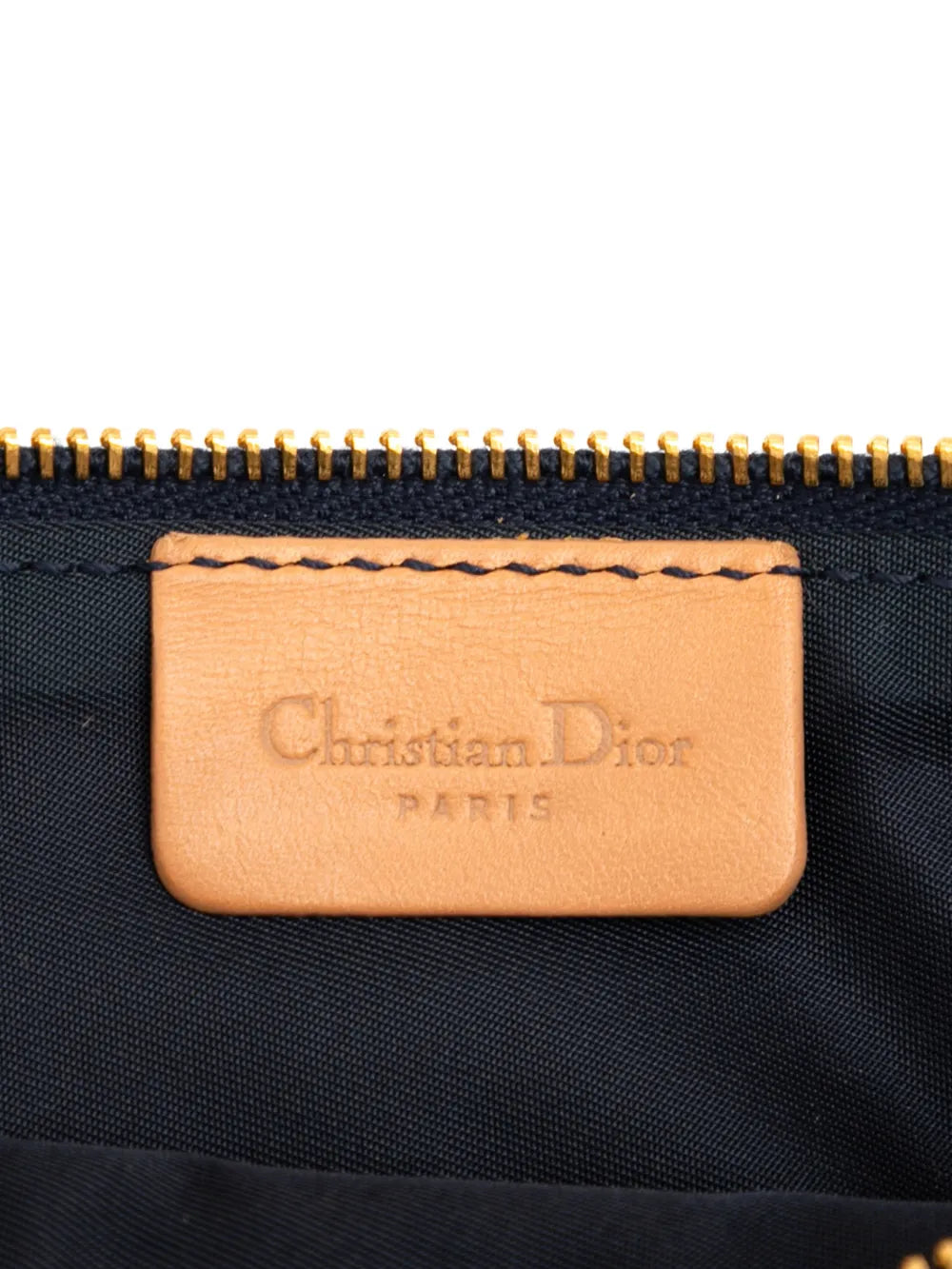 Christian Dior Pre Owned 2001 Mini Denim Saddle Pochette Shoulder Bag