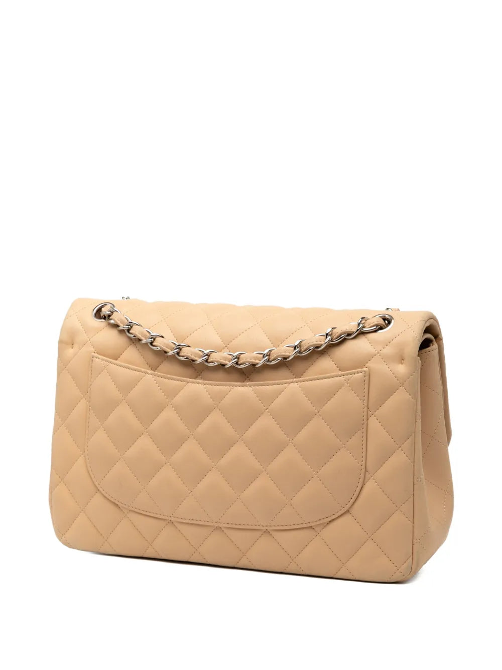 Chanel Pre Owned 2010 2011 Jumbo Classic Lambskin Double Flap Shoulder Bag