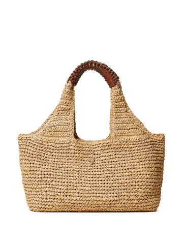 Twinset Woven Effect Logo Plaque Shoulder Bag