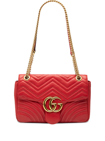 Gucci Pre Owned 2016 2025 Large Gg Marmont Matelasse Leather Shoulder Bag