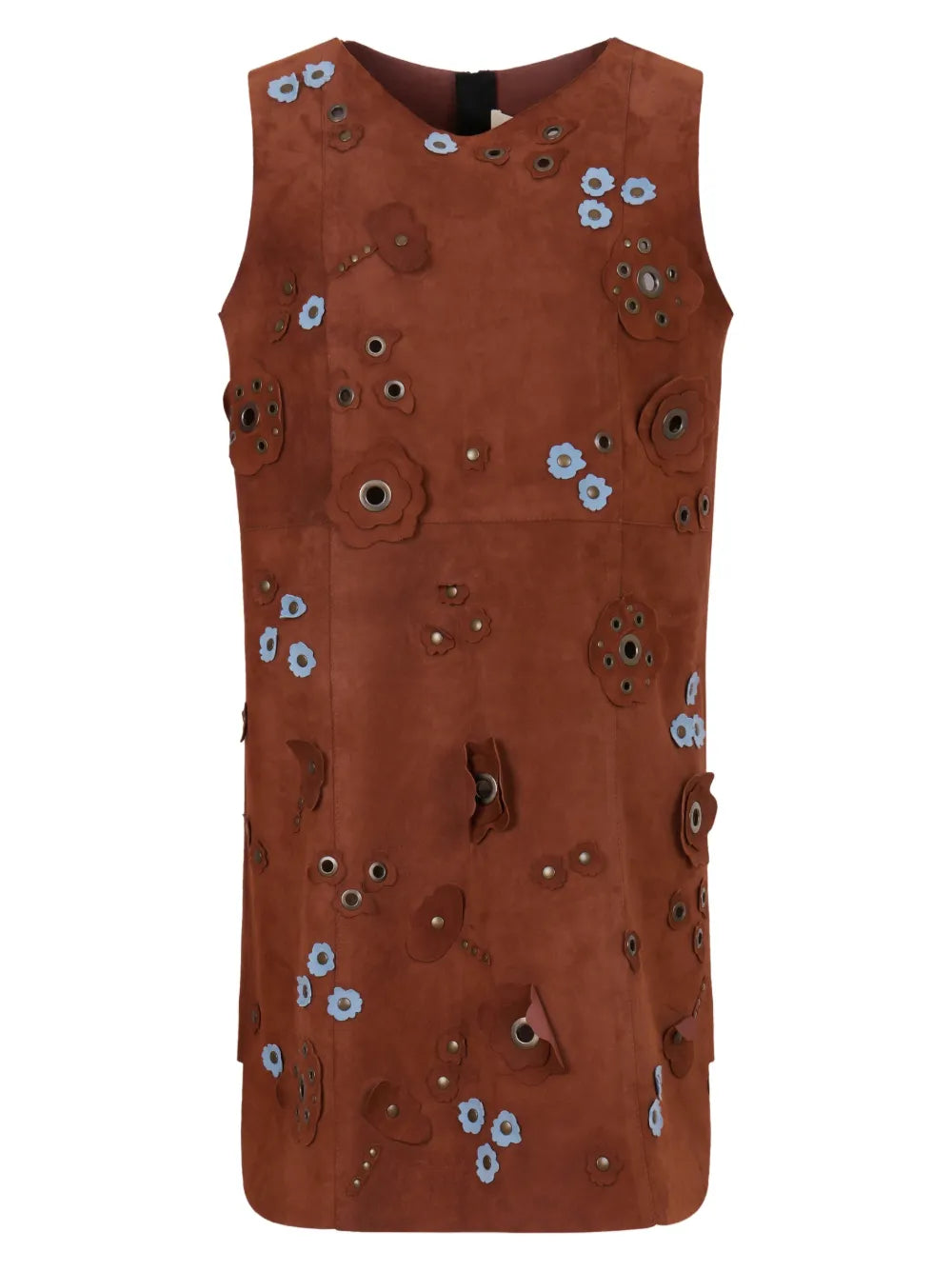 Marni Daisy Applique Studded Mini Dress