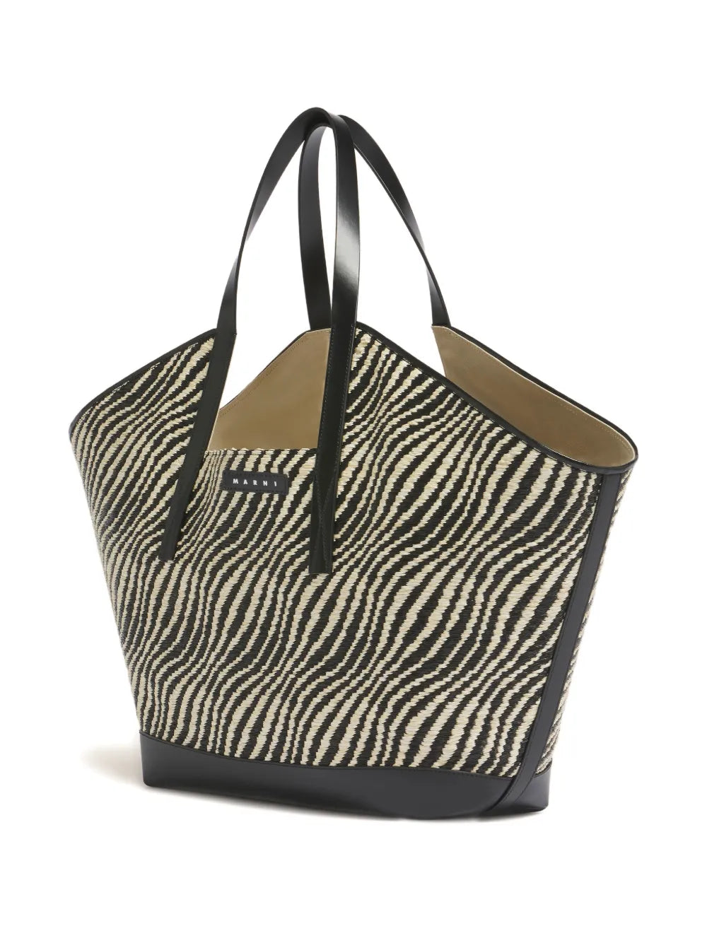 Marni Raffia Effect Shoulder Bag