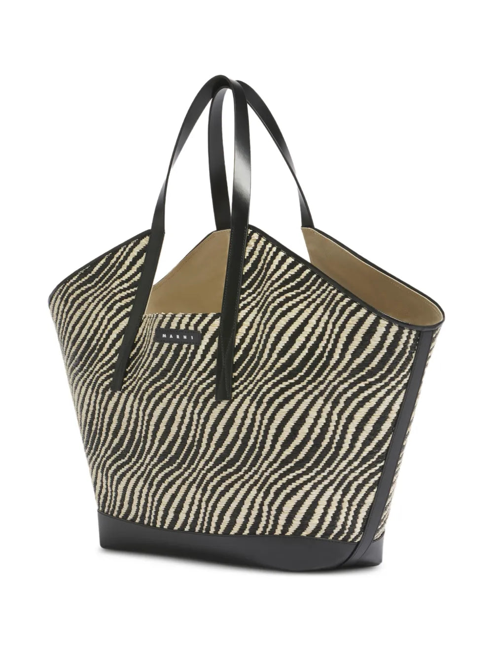 Marni Raffia Effect Shoulder Bag