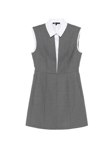 Maje Panelled Mini Dress