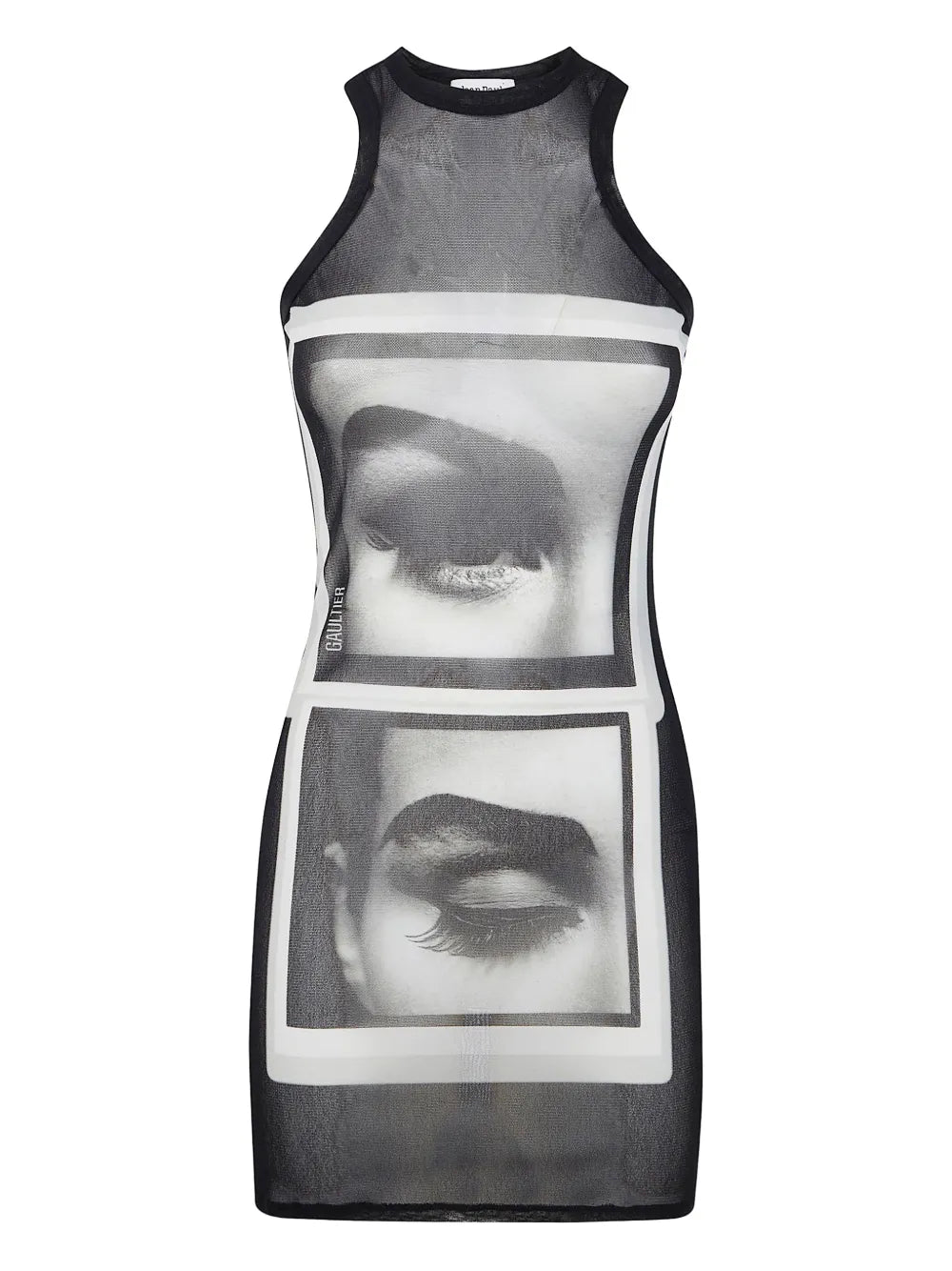 Jean Paul Gaultier Face Print Mini Dress
