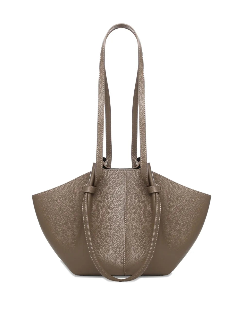 Yuzefi Large Mochi Pebble Grain Knot Leather Shoulder Bag