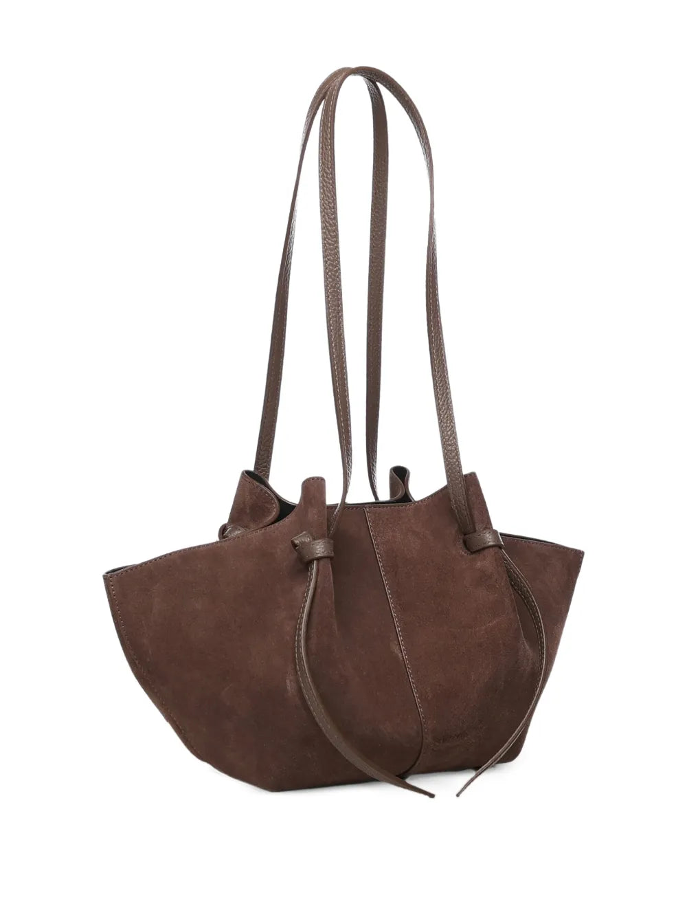 Yuzefi Large Mochi Suede Knot Shoulder Bag