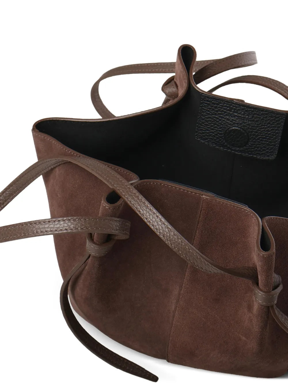 Yuzefi Large Mochi Suede Knot Shoulder Bag