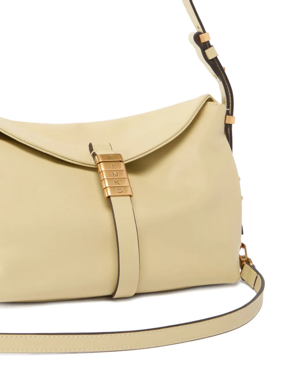 Pinko Small Saddle Leather Shoulder Bag