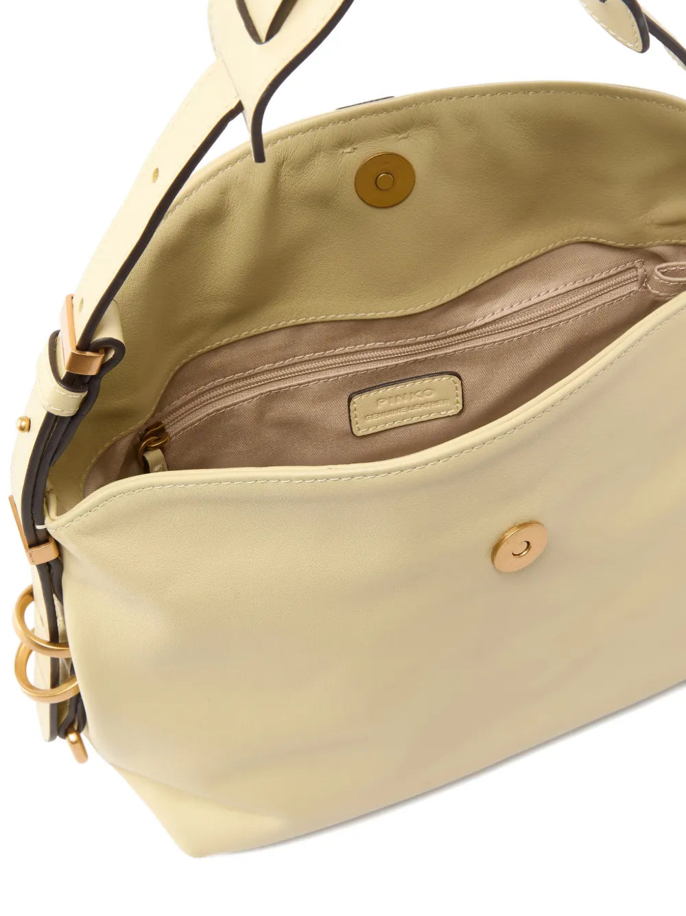 Pinko Small Saddle Leather Shoulder Bag