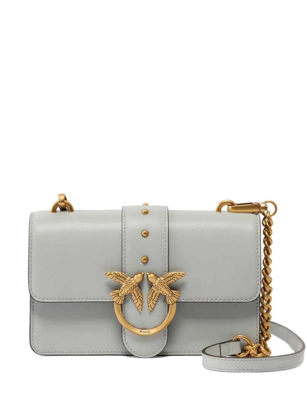 Pinko Small Love One Stud Embellished Shoulder Bag