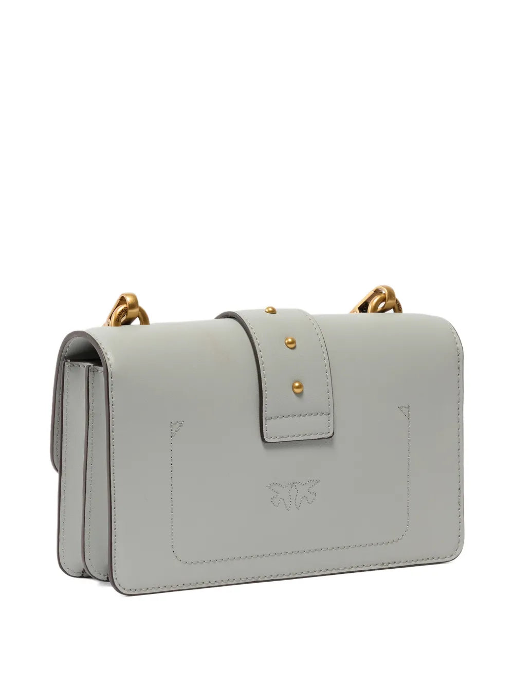 Pinko Small Love One Stud Embellished Shoulder Bag