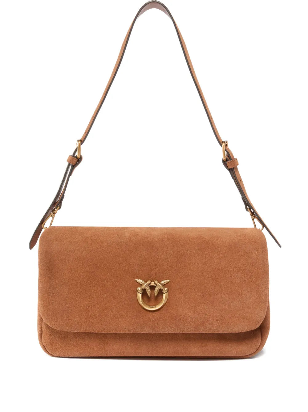 Pinko Logo Applique Shoulder Bag