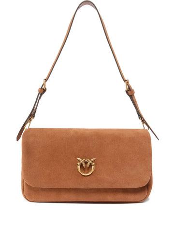 Pinko Logo Applique Shoulder Bag