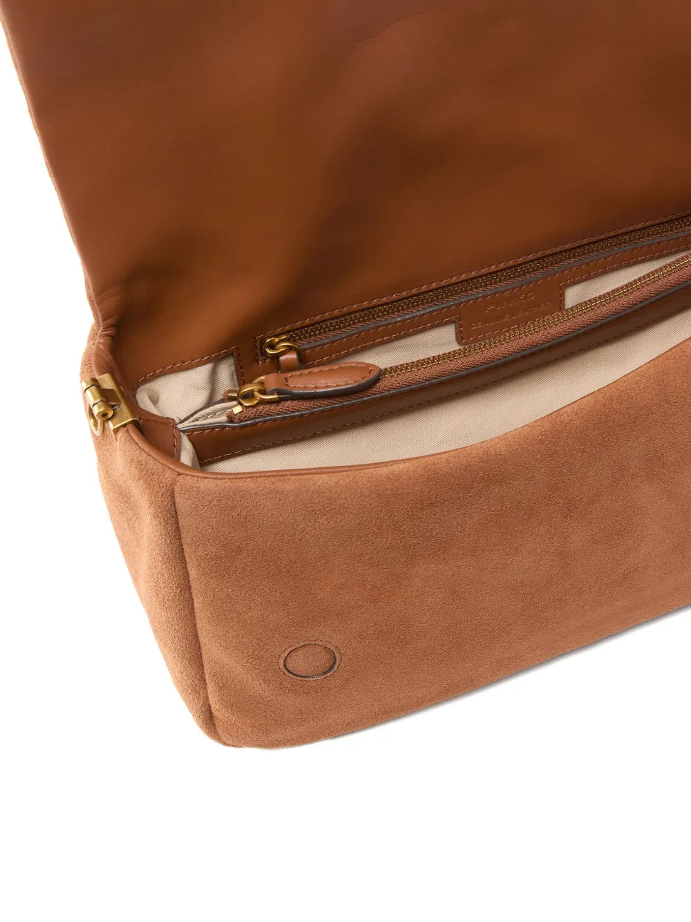 Pinko Logo Applique Shoulder Bag