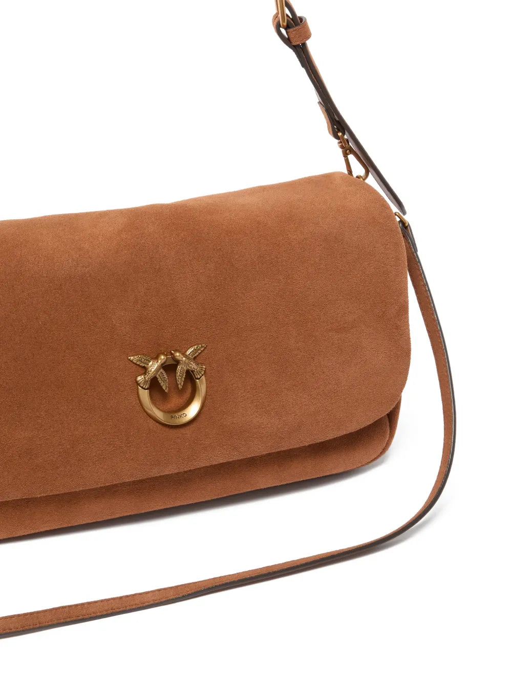 Pinko Logo Applique Shoulder Bag