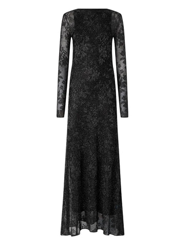 Pinko Openwork Long Sleeve Dress