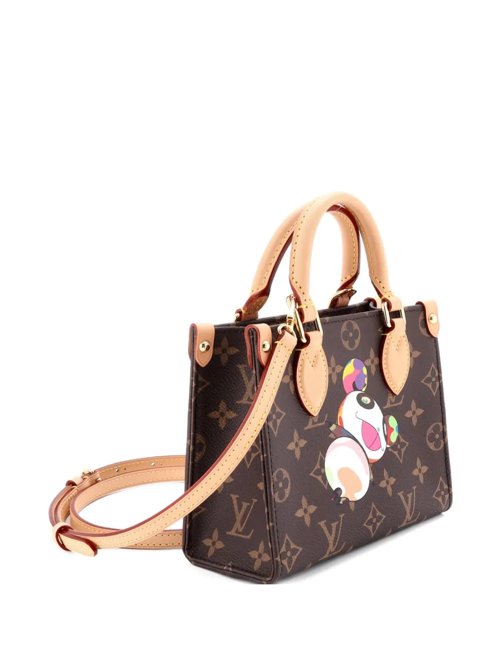 Louis Vuitton Pre Owned X Takashi Murakami Onthego Tote Limited Edition Monogram Panda Bb Shoulder Bag