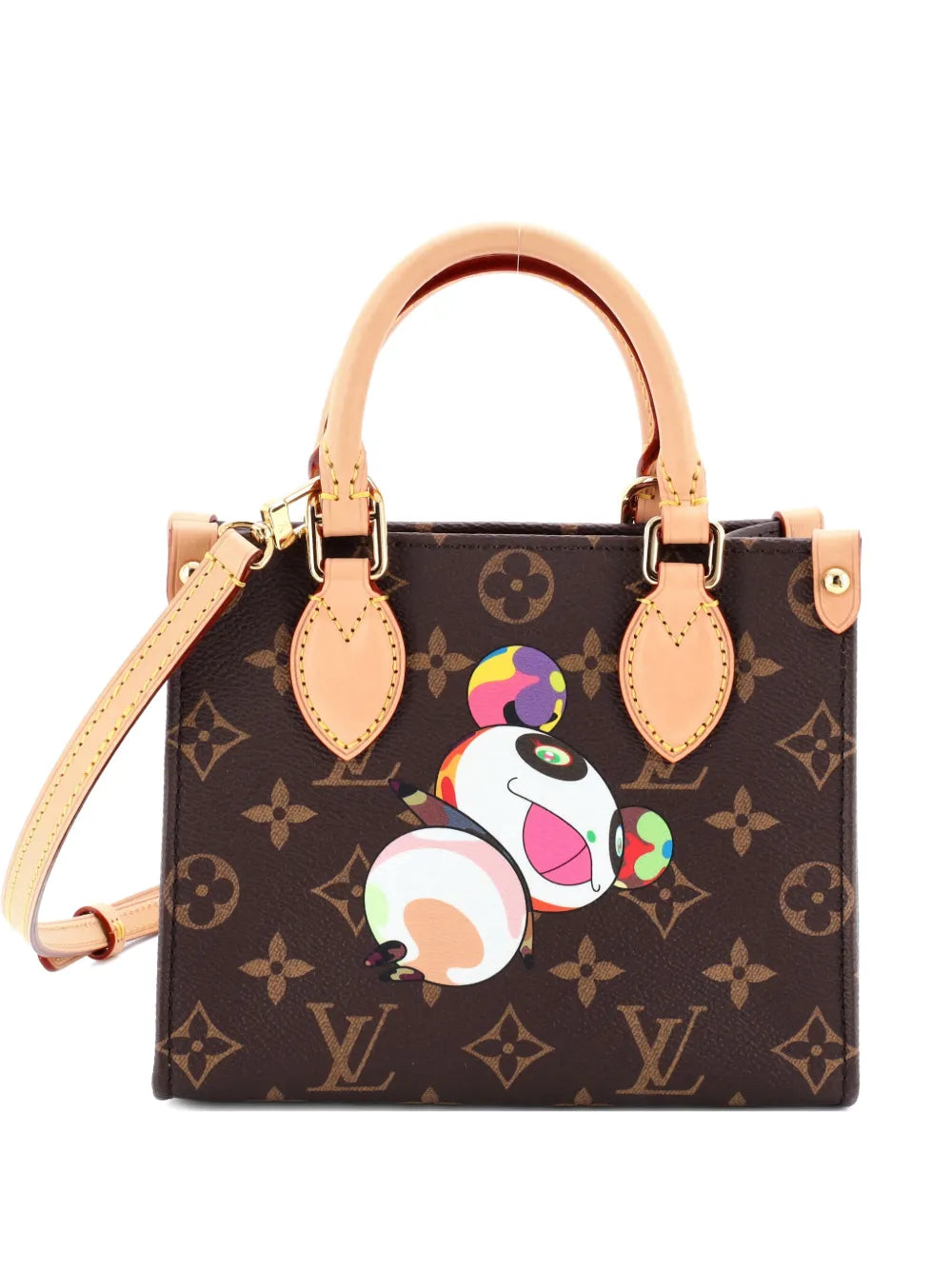 Louis Vuitton Pre Owned X Takashi Murakami Onthego Tote Limited Edition Monogram Panda Bb Shoulder Bag