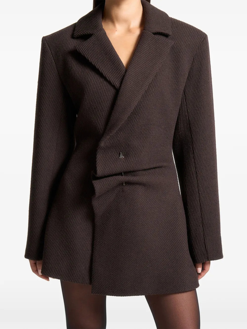 Maniere De Voir Sylvie Blazer Mini Dress