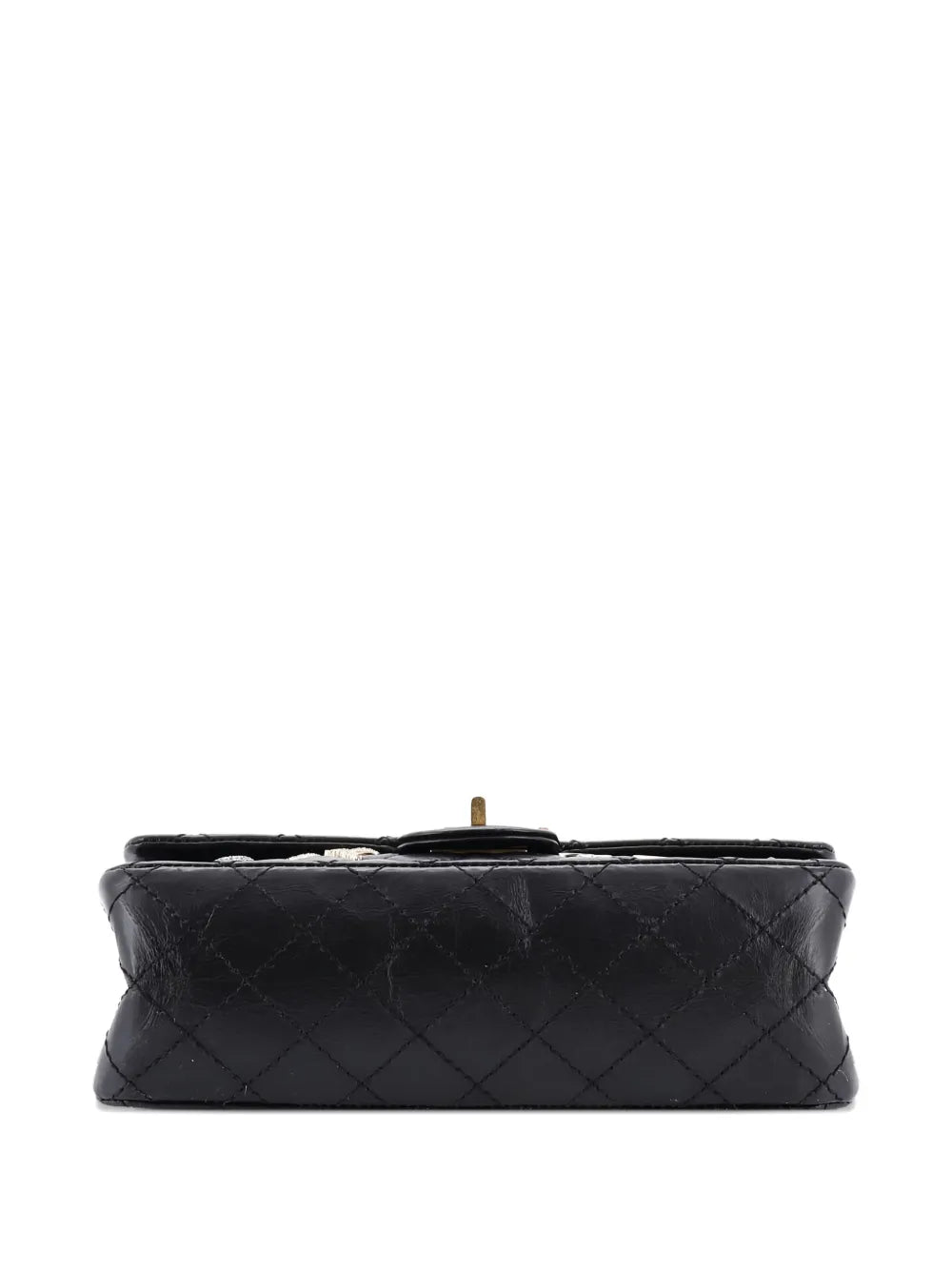 Chanel Pre Owned Lucky Charms Reissue 255 Flap Bag Quilted Aged Calfskin 225 Shoulder Bag