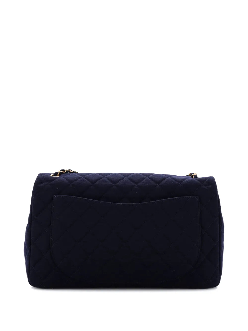 Chanel Pre Owned Xxl Travel Flap Bag Quilted Jersey Small Shoulder Bag