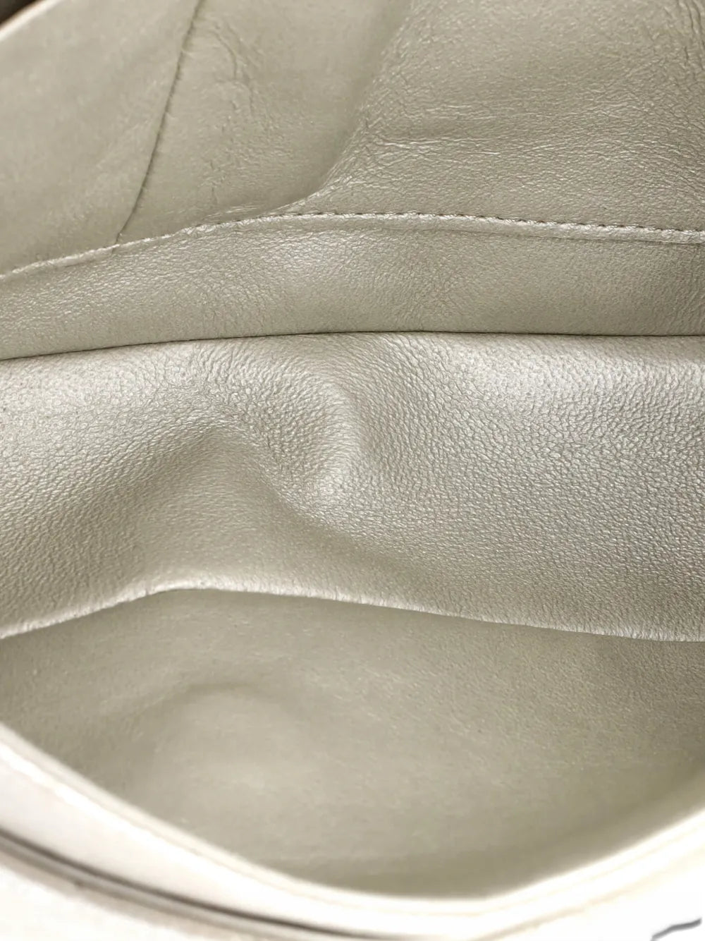 Chanel Pre Owned Classic Double Flap Bag Quilted Metallic Lambskin Medium Shoulder Bag