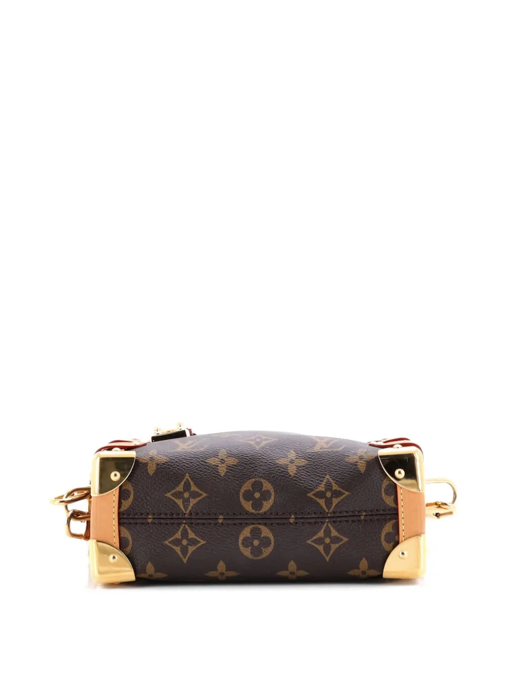 Louis Vuitton Pre Owned Side Trunk Handbag Monogram Canvas Pm Shoulder Bag