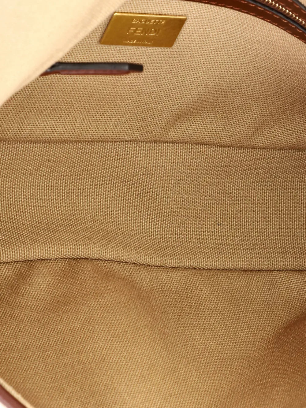 Fendi Pre Owned Baguette Nm Bag Zucca Embroidered Canvas Medium Shoulder Bag