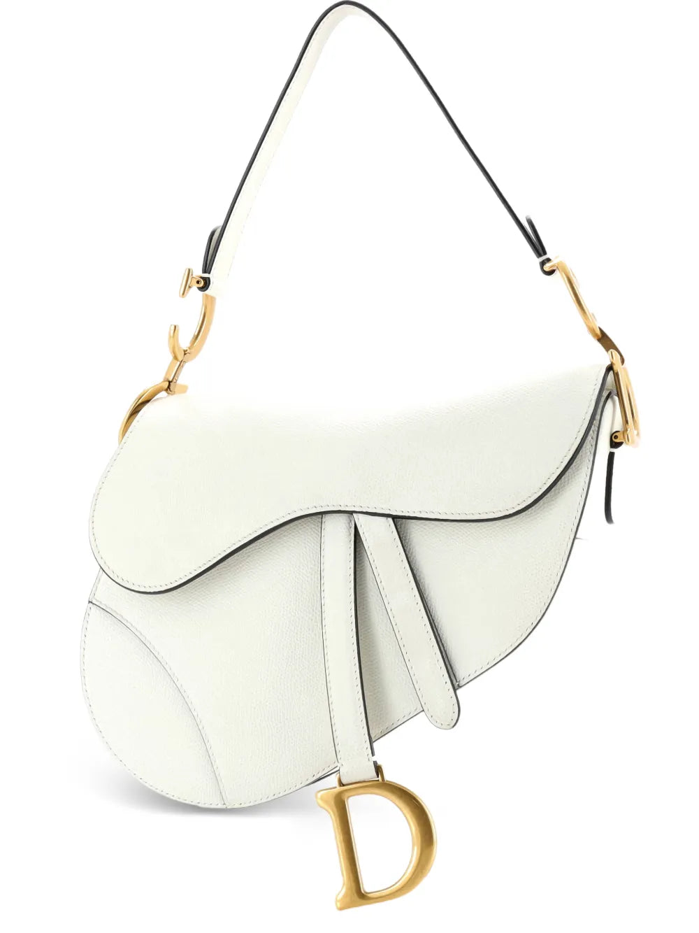 Christian Dior Pre Owned Saddle Handbag Leather Medium Shoulder Bag