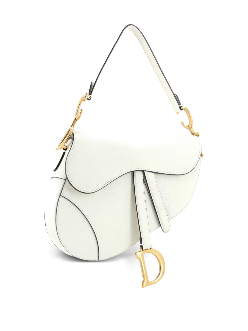 Christian Dior Pre Owned Saddle Handbag Leather Medium Shoulder Bag