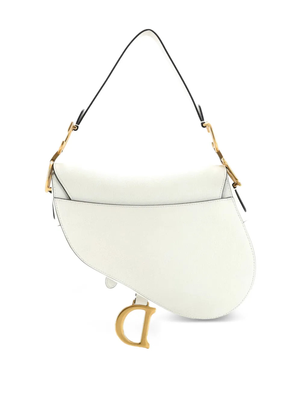 Christian Dior Pre Owned Saddle Handbag Leather Medium Shoulder Bag