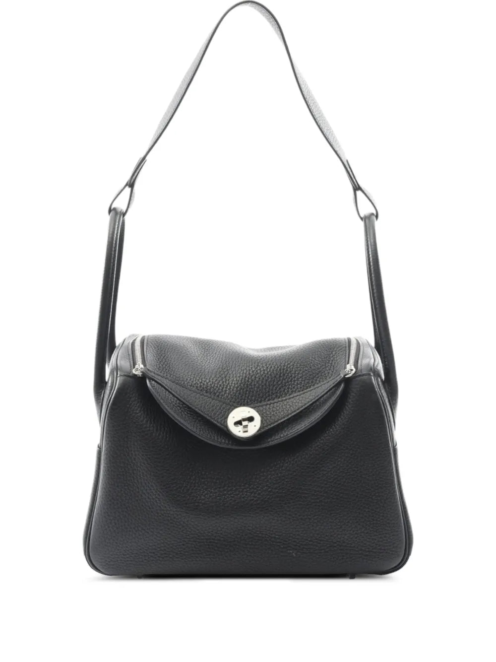 Hermes Pre Owned 2018 Taurillon Clemence Lindy 26 Shoulder Bag