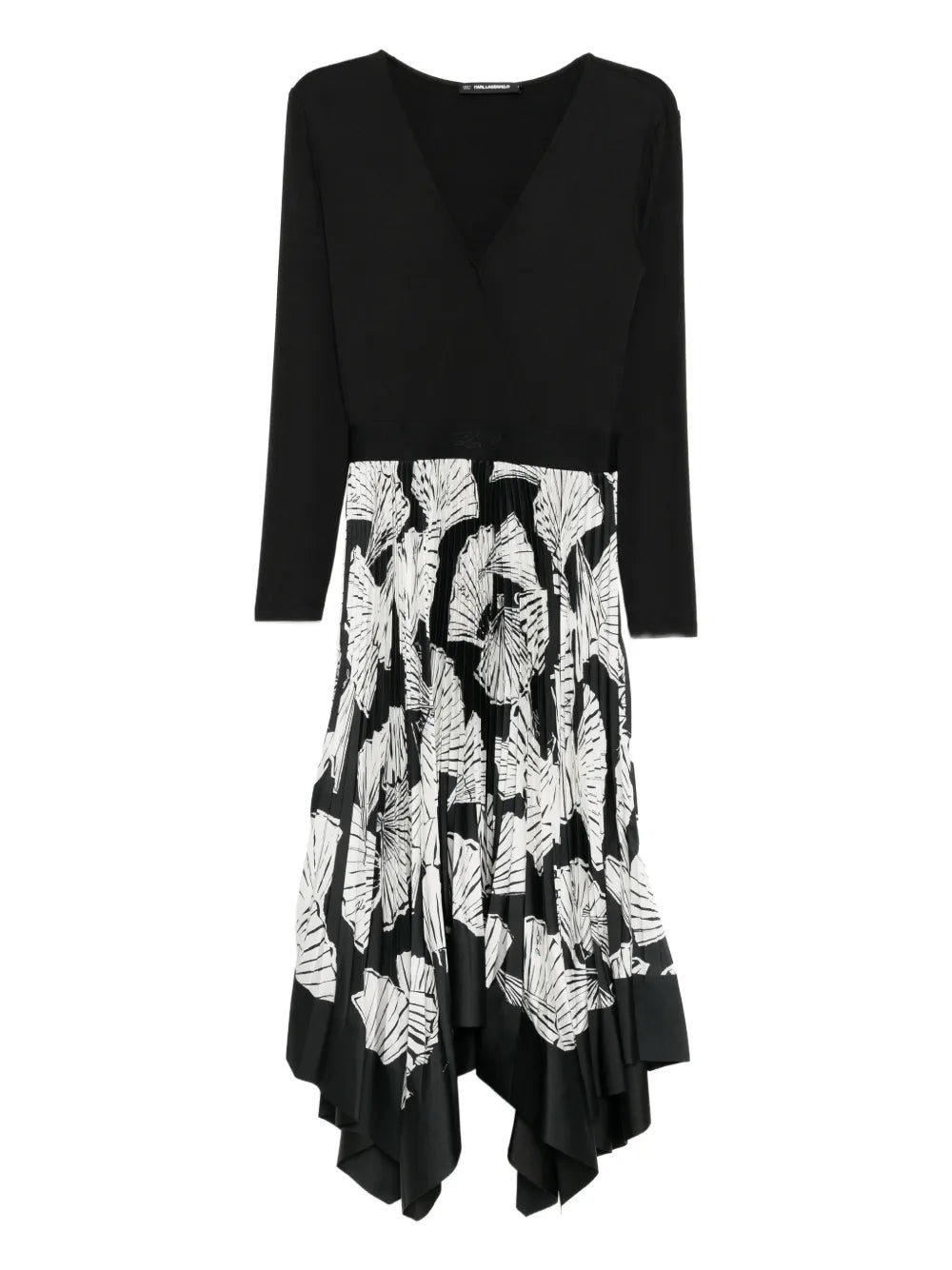 Karl Lagerfeld Floral Pleated Dress