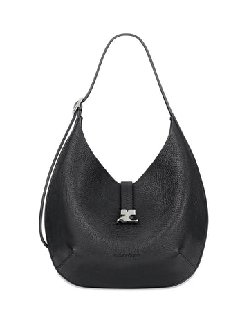 Courreges Logo Buckle Shoulder Bag