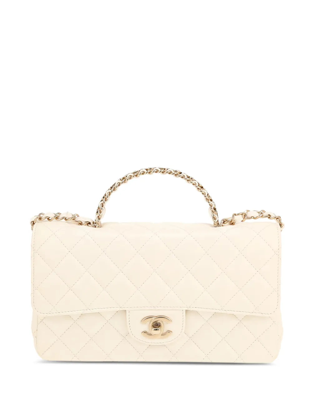 Chanel Pre Owned 2020S Quilted Top Handle Tote Bag
