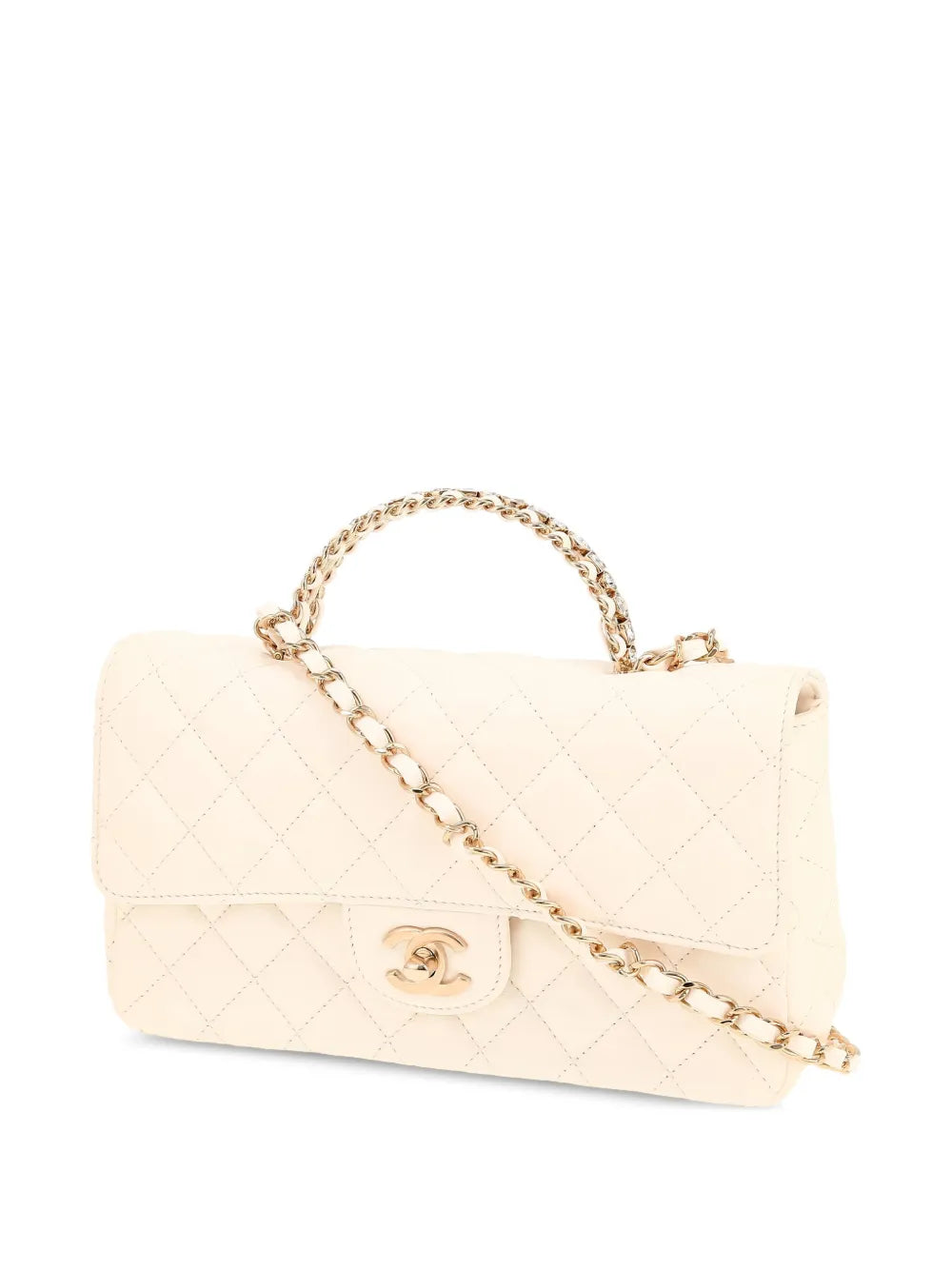 Chanel Pre Owned 2020S Quilted Top Handle Tote Bag